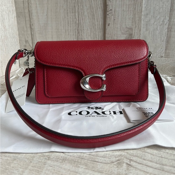 Coach Handbags - Red Coach Tabby Shoulder Bag